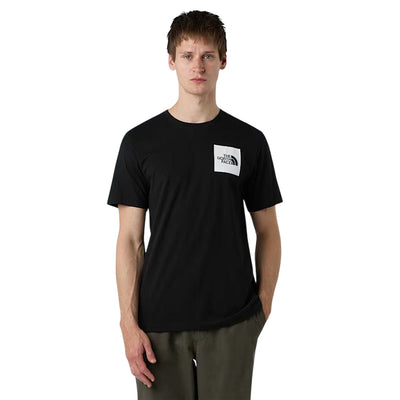 T-shirt Uomo Nera, Fine, in misto cotone dal taglio classico