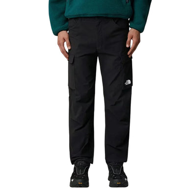 Pantaloni Cargo Uomo Exploration Nero modello frontale