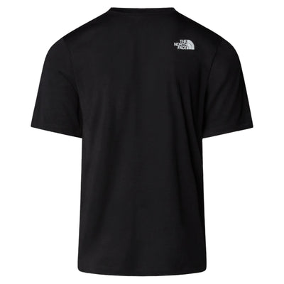 T-shirt Uomo Nera Mountain Coordinates retro