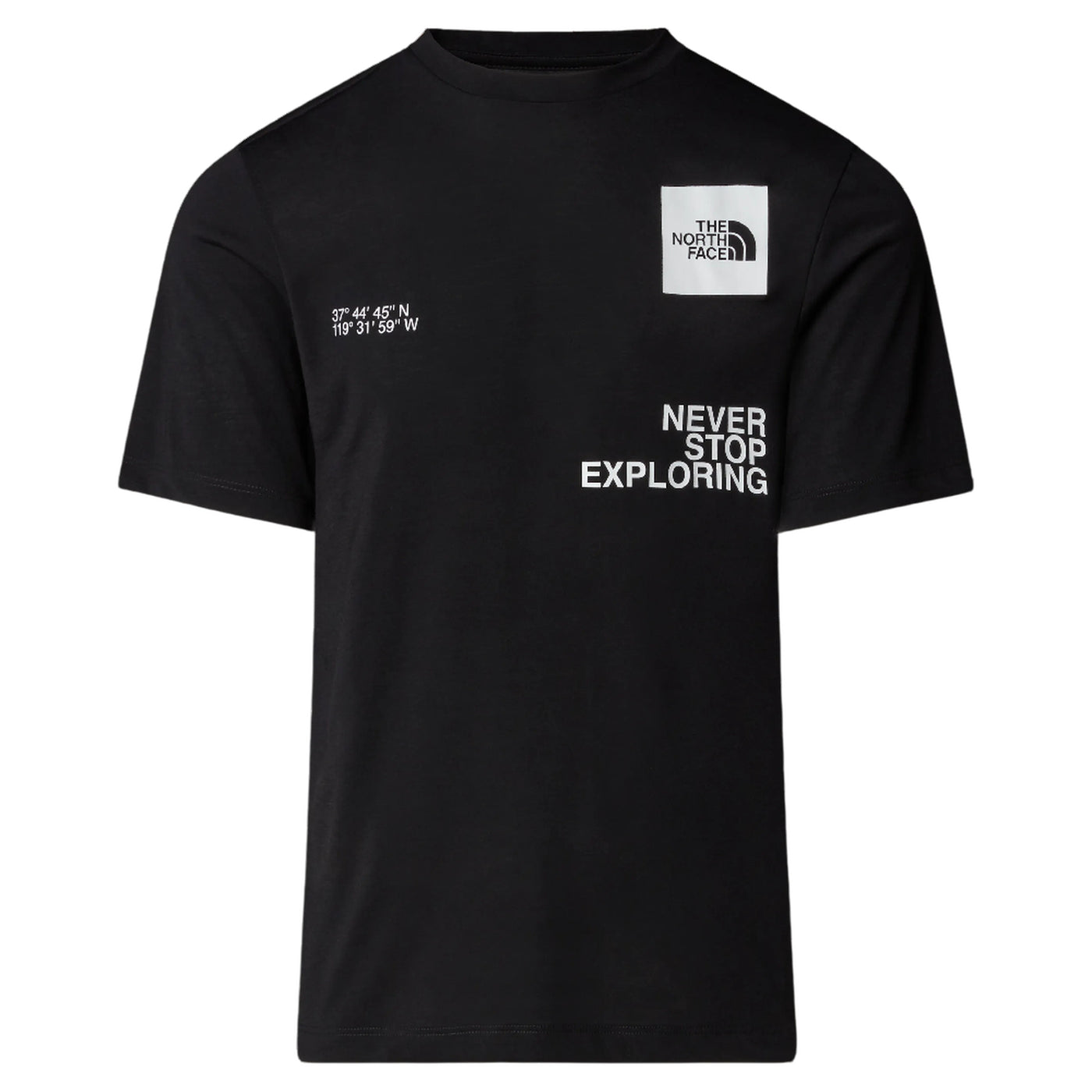 T-shirt Uomo Nera Mountain Coordinates