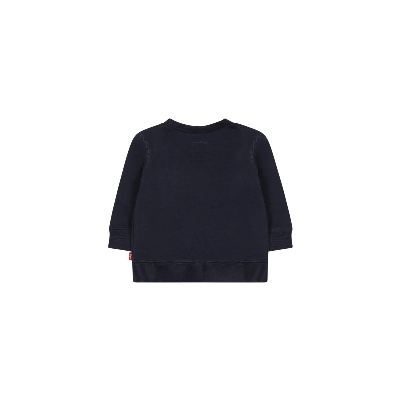 Felpa Neonato Blu, con scollatura girocollo e stampa logo a contrasto