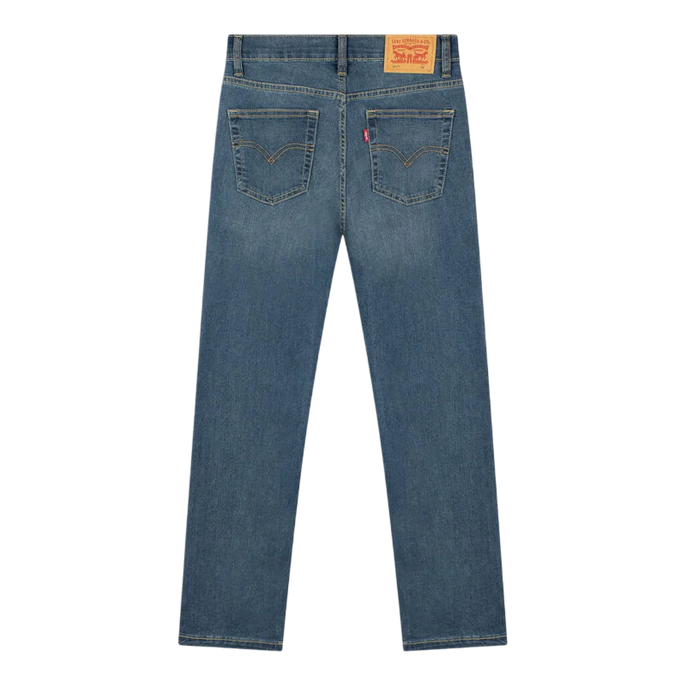 Jeans Junior dal lavaggio medio, con gamba dritta e fit slim