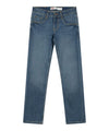 Jeans Junior dal lavaggio medio, con gamba dritta e fit slim