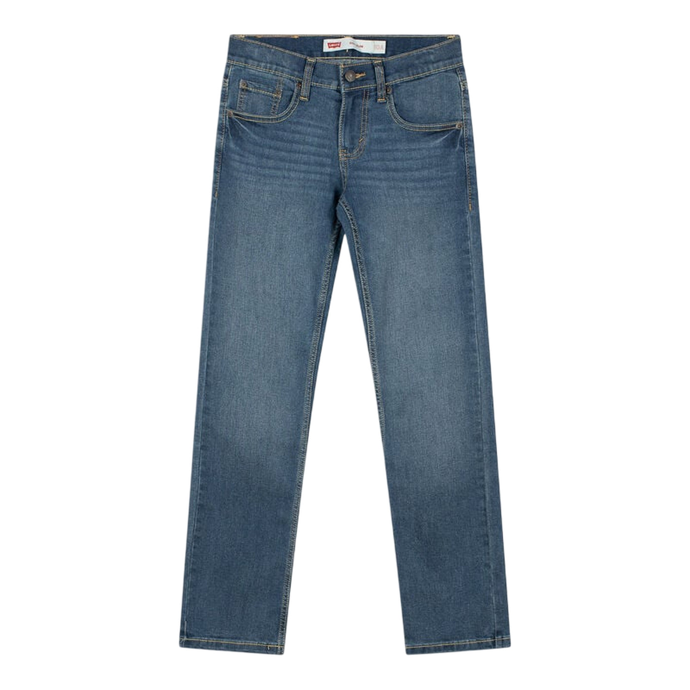 Jeans Junior dal lavaggio medio, con gamba dritta e fit slim