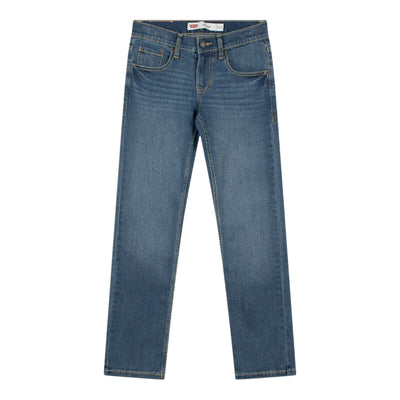 Jeans Junior dal lavaggio medio, con gamba dritta e fit slim