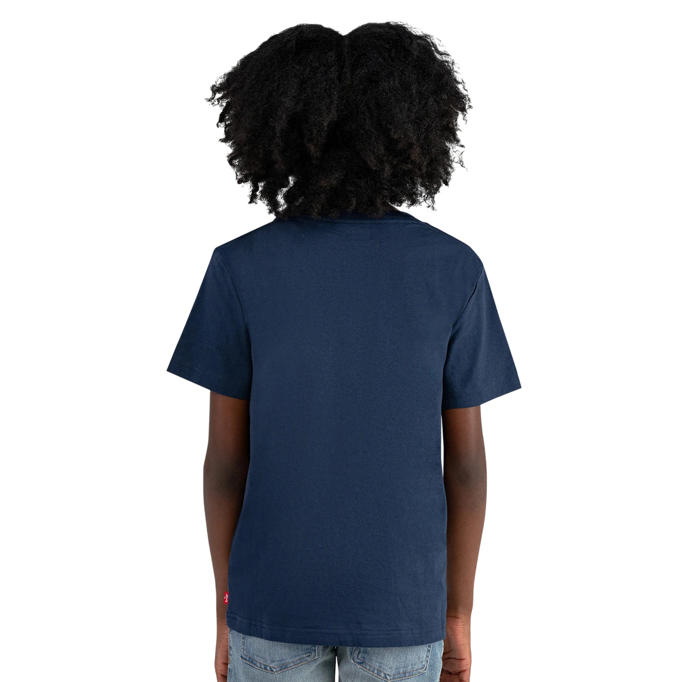 T-shirt Junior Blu, maniche corte, con micro logo sul petto