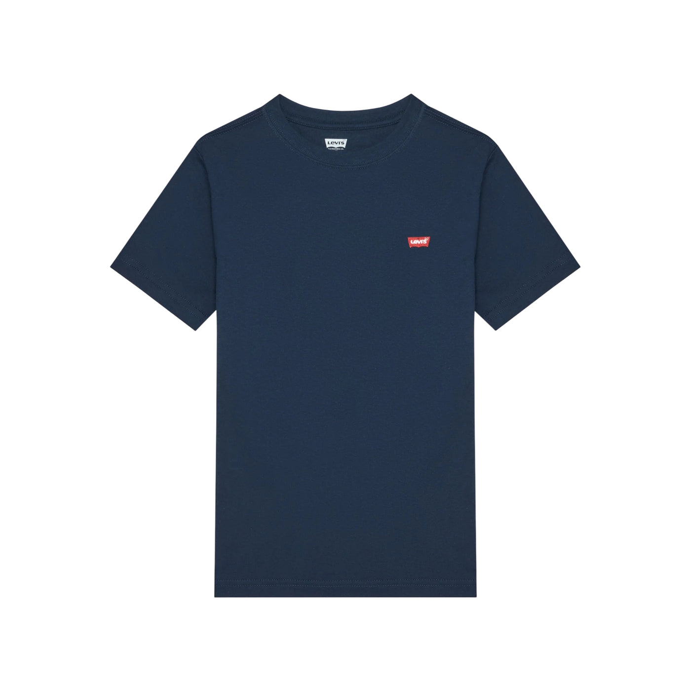 T-shirt Junior Blu, maniche corte, con micro logo sul petto