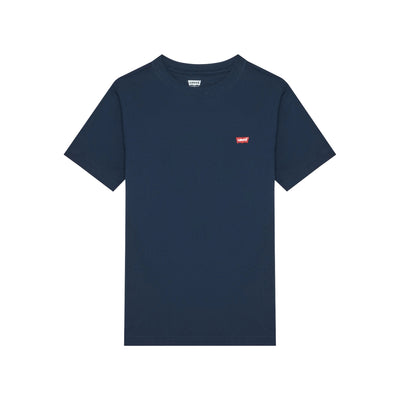 T-shirt Junior Blu, maniche corte, con micro logo sul petto