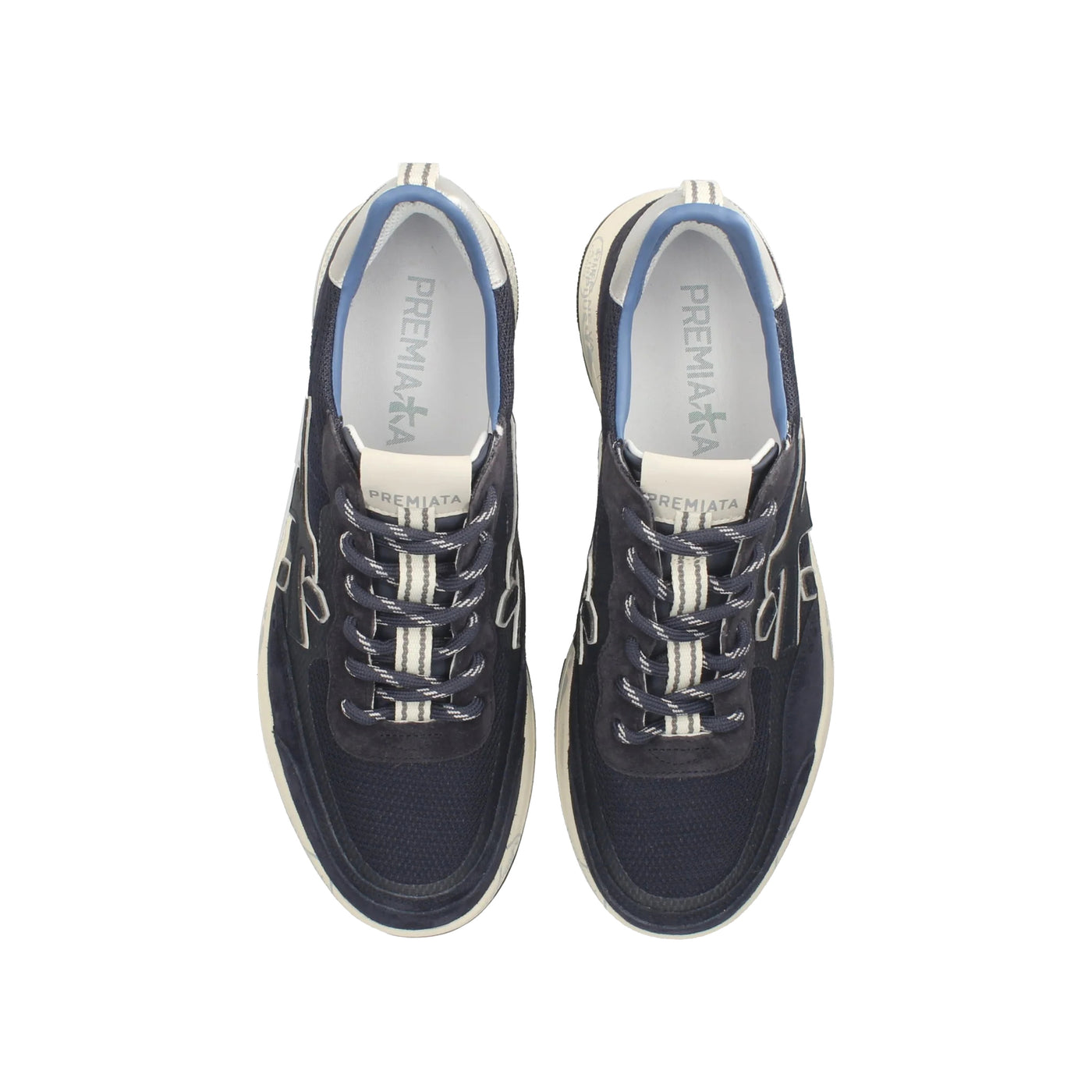 Immagine superiore Sneakers Premiata in misto pelle e TPU con lacci