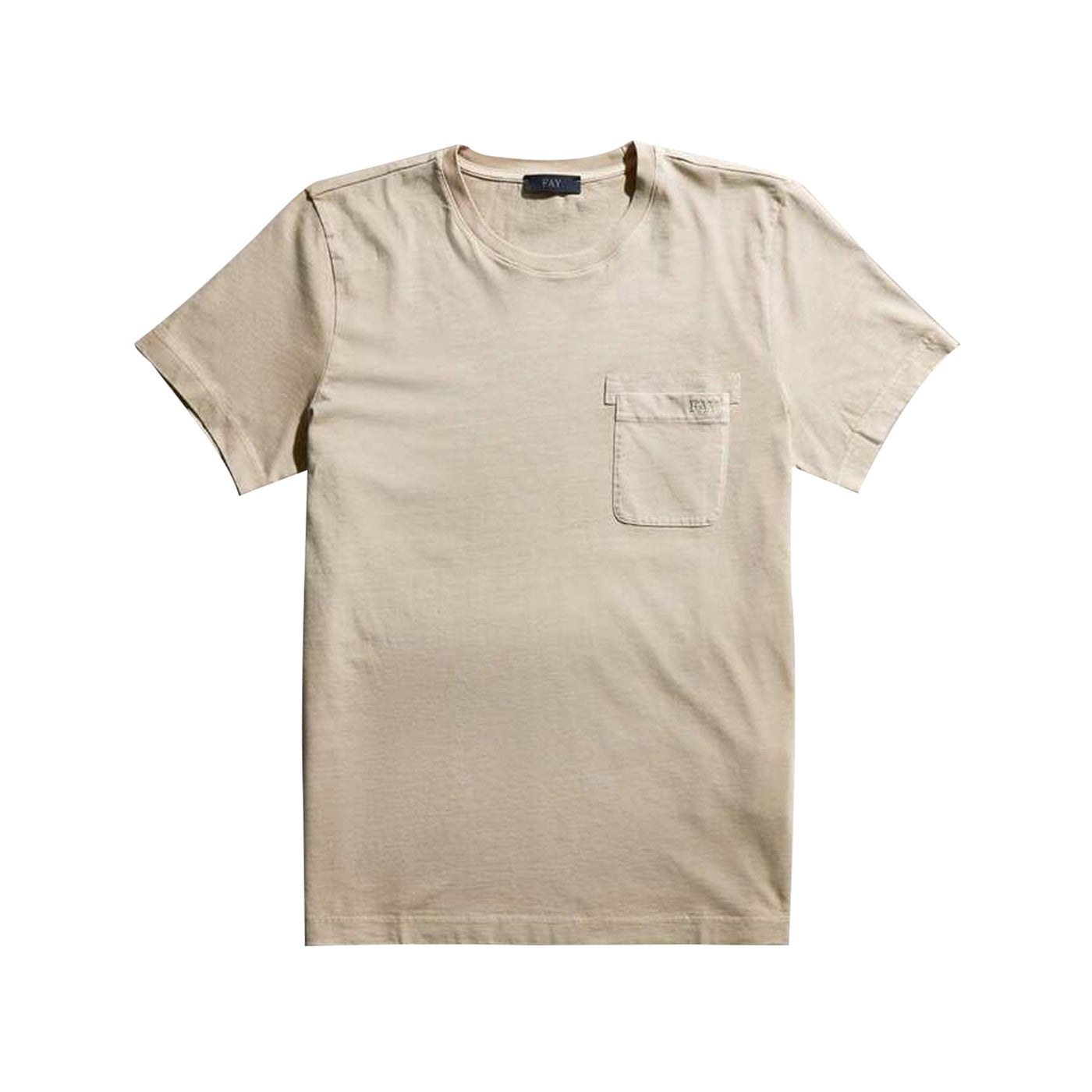 T-shirt Uomo con tasca sul petto Beige