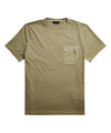 T-shirt Uomo con tasca sul petto Verde militare