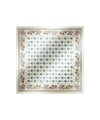 Foulard Donna in twill di seta con stampa fiori
