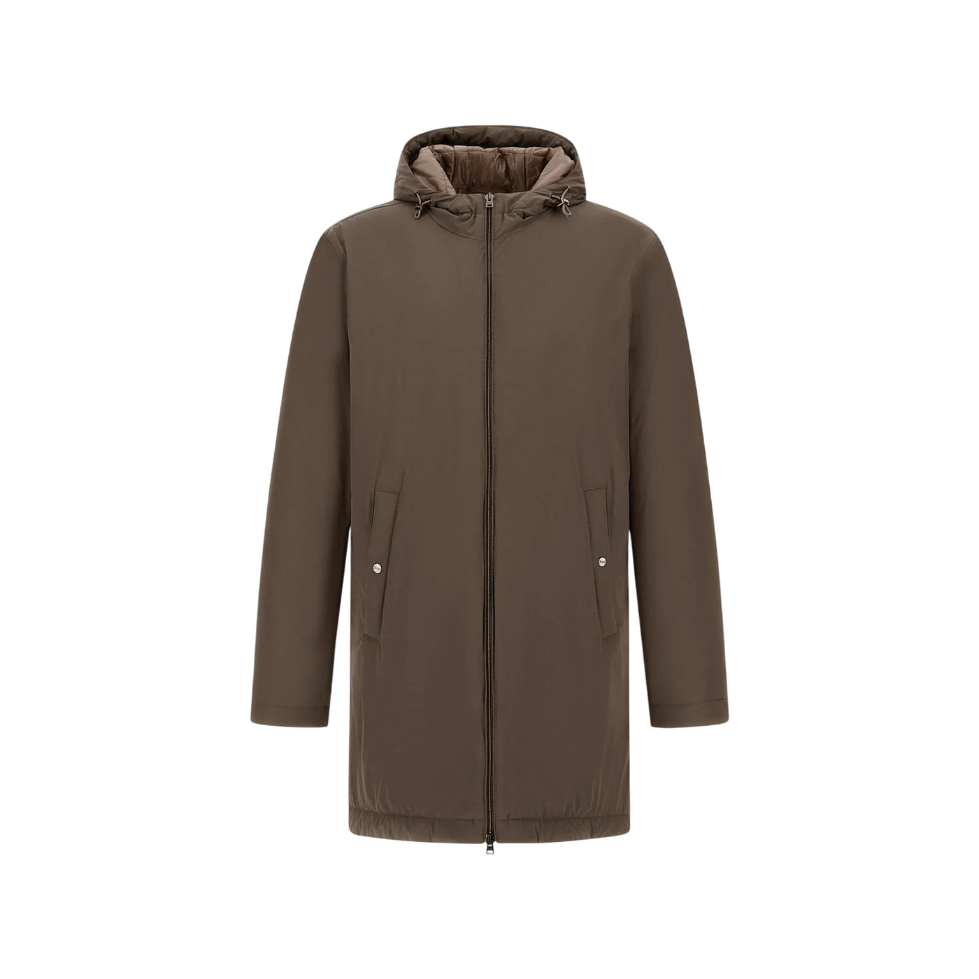 Parka Uomo con cappuccio Marrone