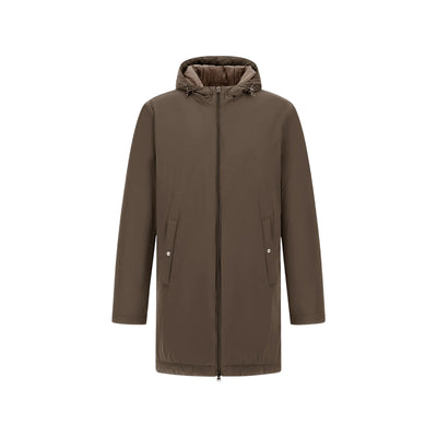 Parka Uomo con cappuccio Marrone