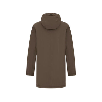 Parka Uomo con cappuccio Marrone retro