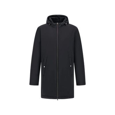 Parka Uomo con cappuccio Blu scuro