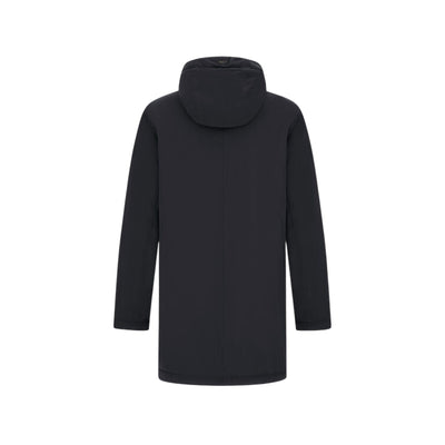 Parka Uomo con cappuccio Blu scuro retro