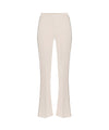 Pantaloni Donna in crêpe con piping a contrasto