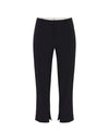Pantaloni Donna in crêpe con dettagli smoking