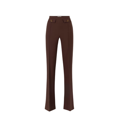 Pantaloni Donna a palazzo marrone