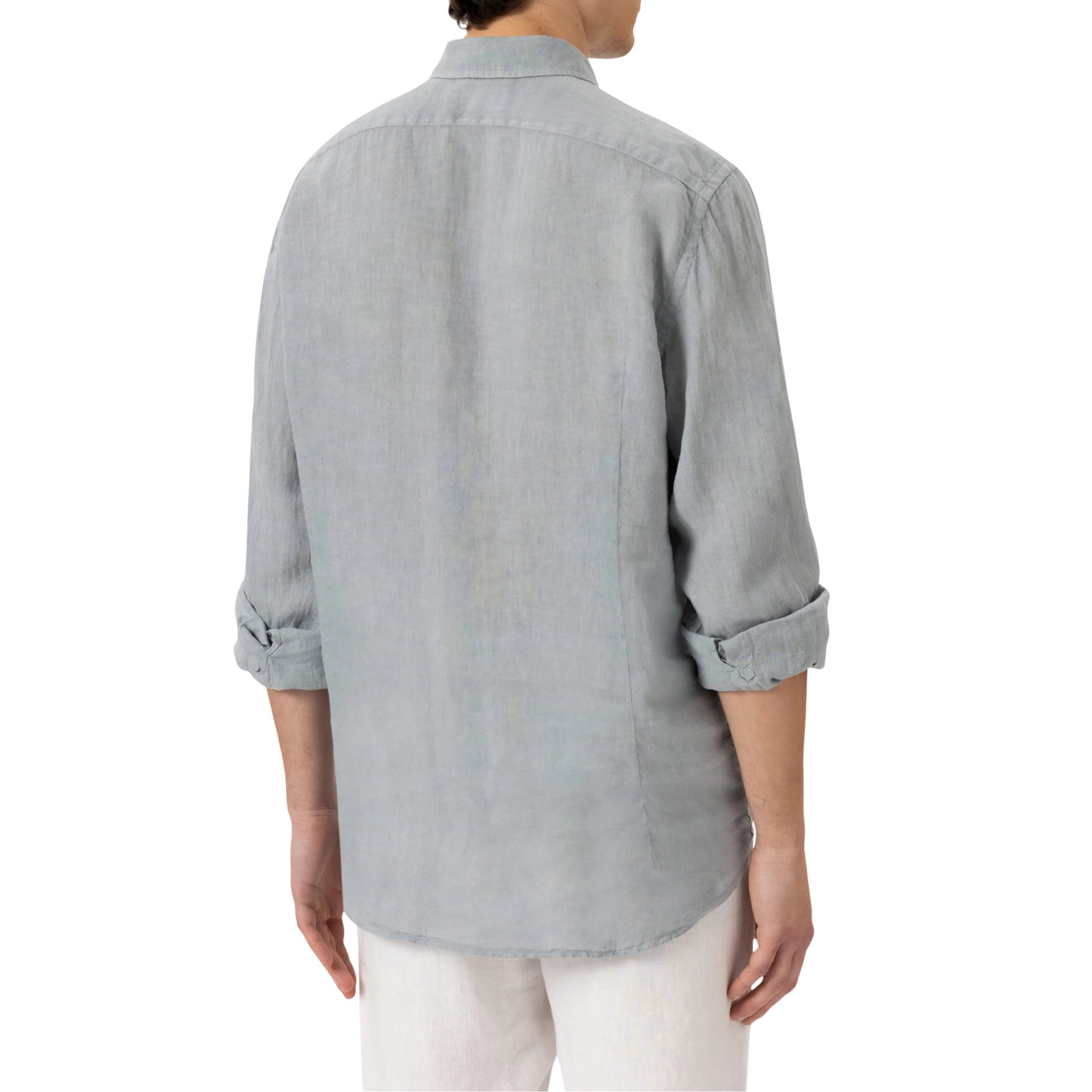 Camicia Uomo Pamplona in lino grigio modello retro