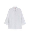 Camicia Donna in lino svasata a righe