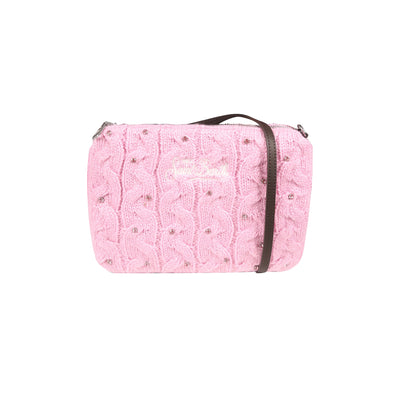 Pochette Donna Rosa con tracolla rimovibile e zip