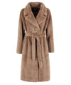 Trench Donna in pelliccia marrone