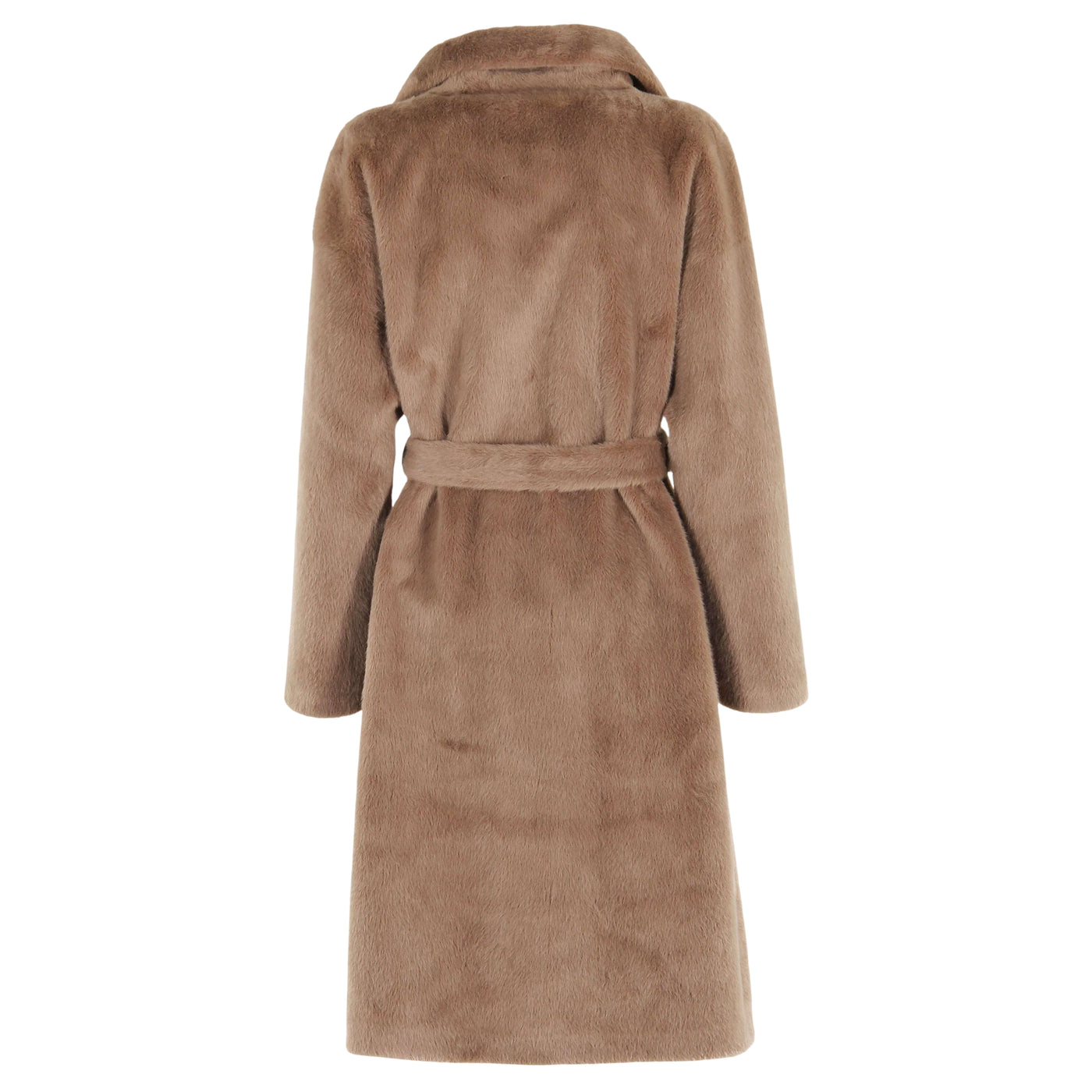 Trench Donna in pelliccia marrone retro