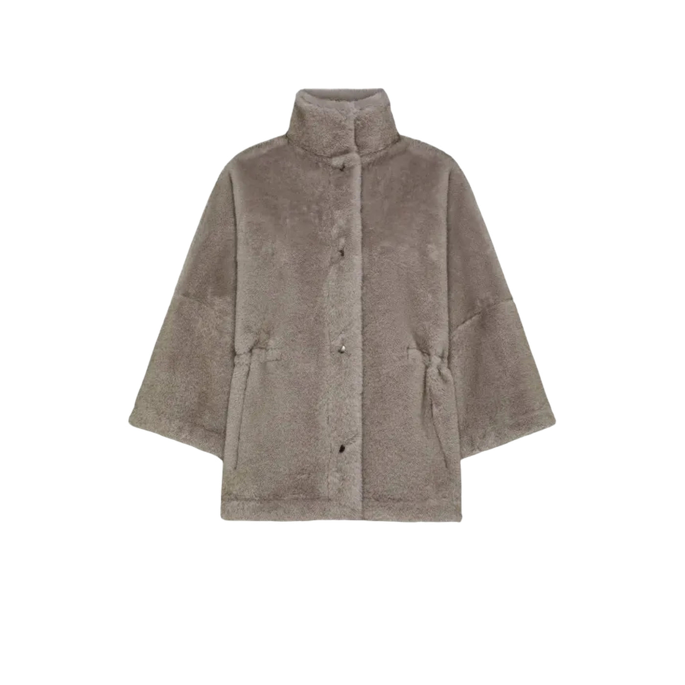 Cappotto Donna in ecopelliccia con bottoni