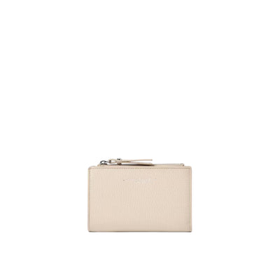 Portafoglio Donna in pelle martellata crema