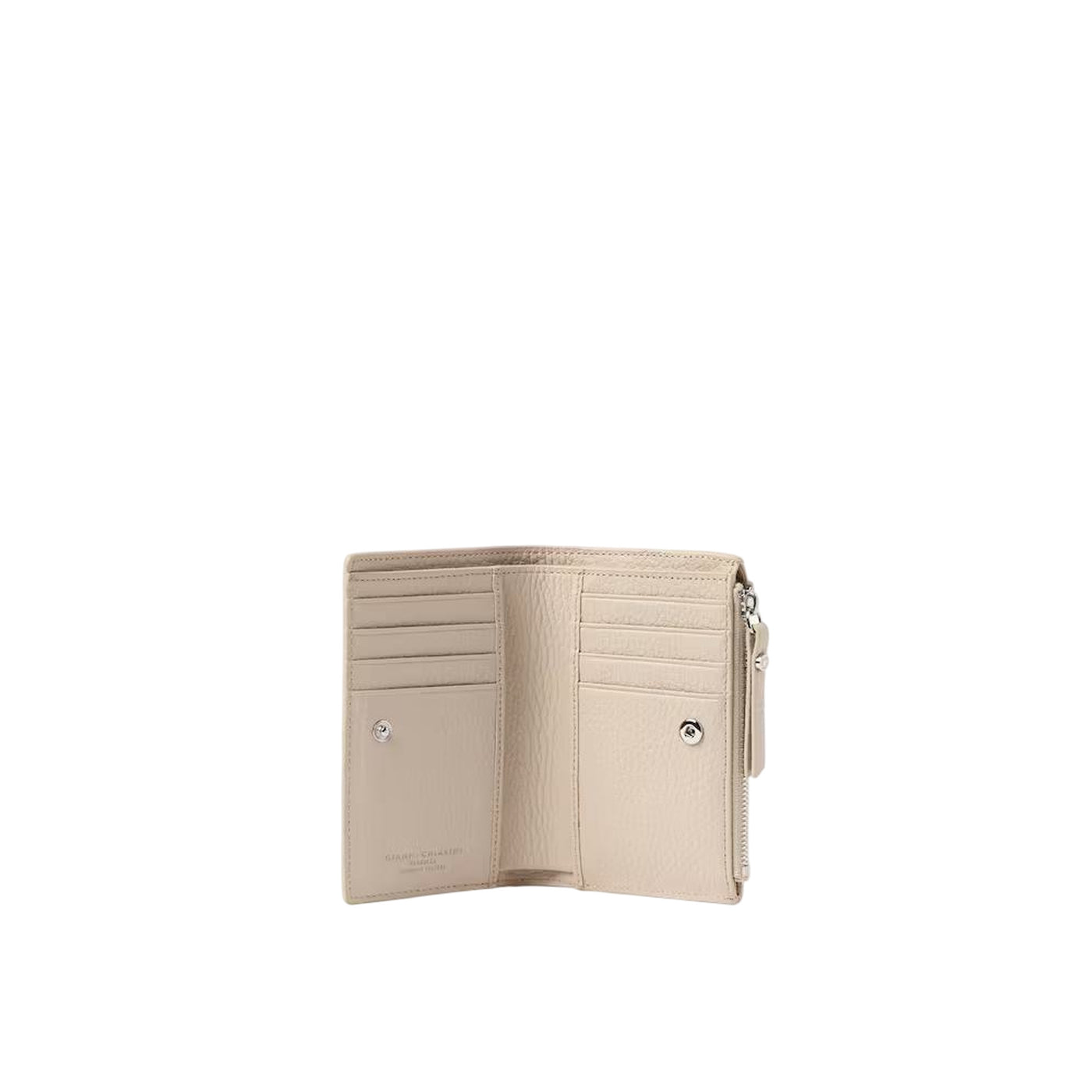 Portafoglio Donna in pelle martellata crema interno