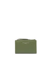 Portafoglio Donna Verde, con bottone a pressione e scomparto per monete 