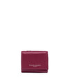 Portafoglio Donna piccolo in pelle martellata fucsia