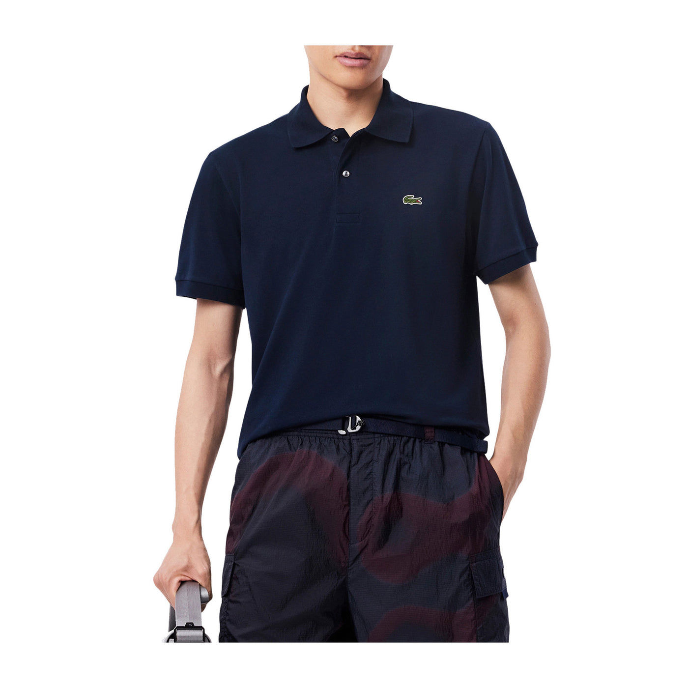 Polo Uomo classic fit L.12.12 Navy modello frontale