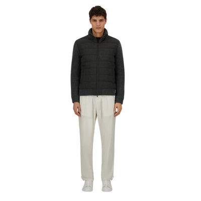 Giubbotto Uomo Bi-stretch Grigio modello frontale