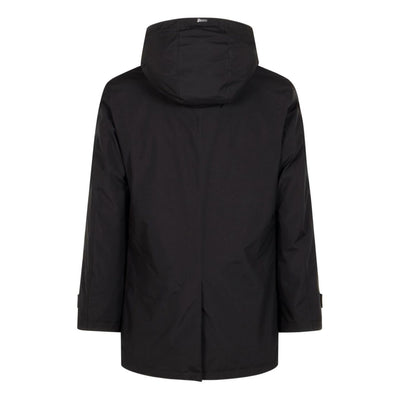 Cappotto Uomo idrorepellente, con colletto a camicia e cappuccio rimovibile