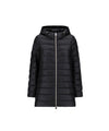 Piumino Donna lungo in nylon ultralight nero