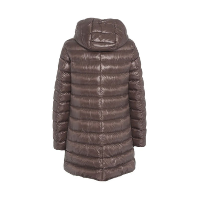Piumino Donna, realizzato in Nylon Ultralight, con zip frontale e cappuccio 