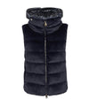 Gilet Donna con cappuccio trapuntato e tasche laterali 