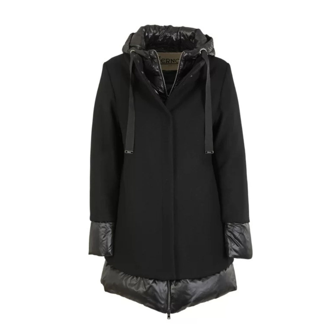 Giubbotto Donna lungo con cappuccio in nylon