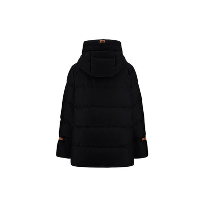 Giubbotto Donna con trama bi-stretch Nero retro
