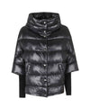 Piumino Donna con collo alto e maniche 3/4 in maglia