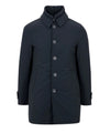 Parka Uomo Blu, regular fit, idrorepellente a collo alto