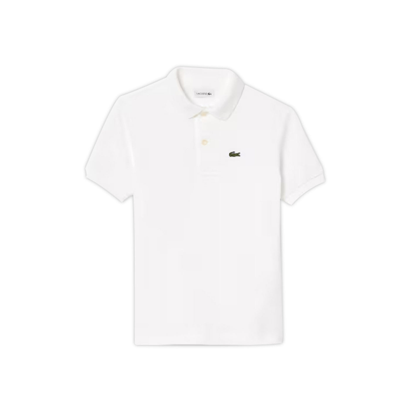 Polo Junior in tinta unita Bianco