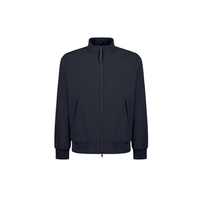 Giacca Uomo Blu, con chiusura frontale full zip, modello bomber