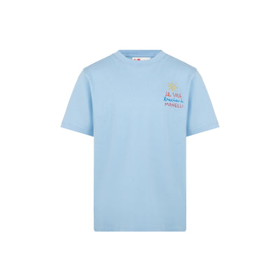 cquista la T-shirt Bambino, in puro cotone, maniche corte, girocollo, logo sul petto e  logo ricamato sulla manica, firmata Saint Barth su Old England: vieni a scoprire tutta la collezione sul nostro sito.
