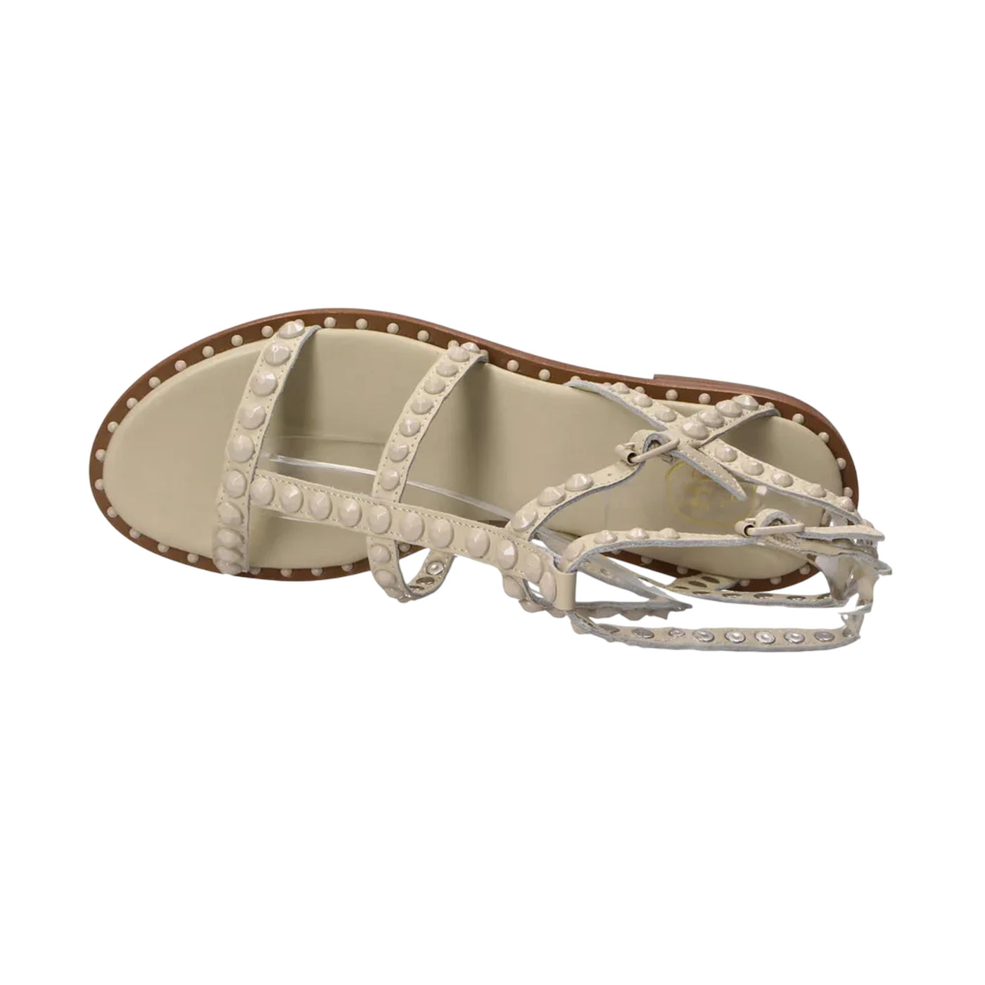 Sandali Donna Beige con borchie sur ton