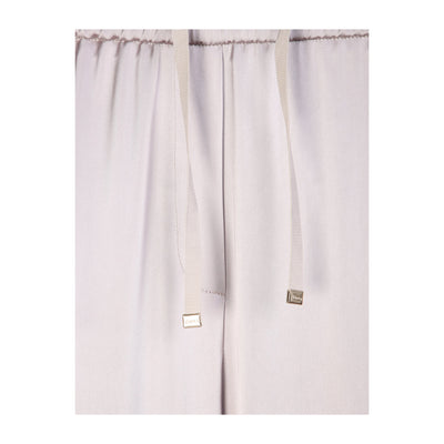 Pantaloni Donna in raso ampio Rosa dettaglio