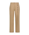 Pantaloni Donna in lino e cotone stretch con cordino